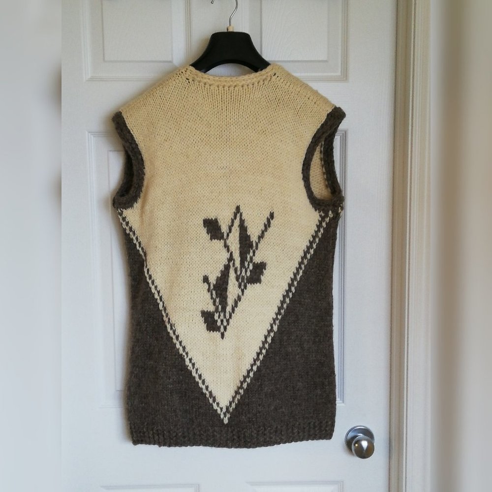 Hand Made Wool Vest - Picture 2 of 2
